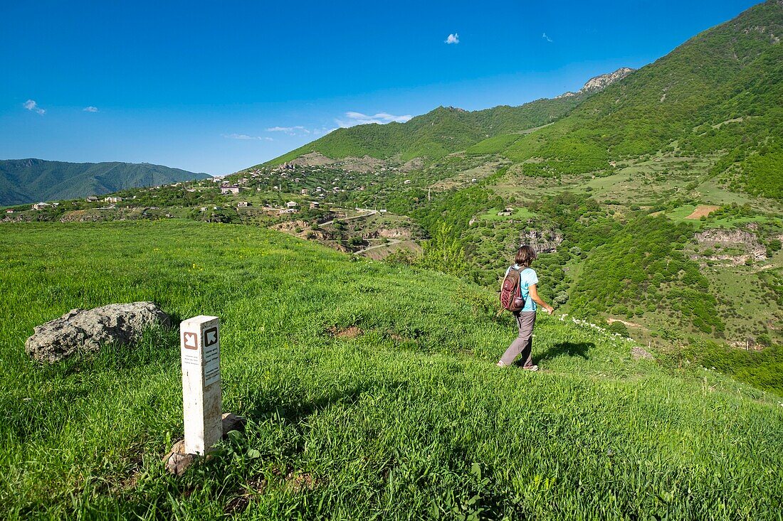 Armenia, Lorri region, Debed valley, surroundings of Alaverdi, along the hiking trail between Sanahin and Haghpat