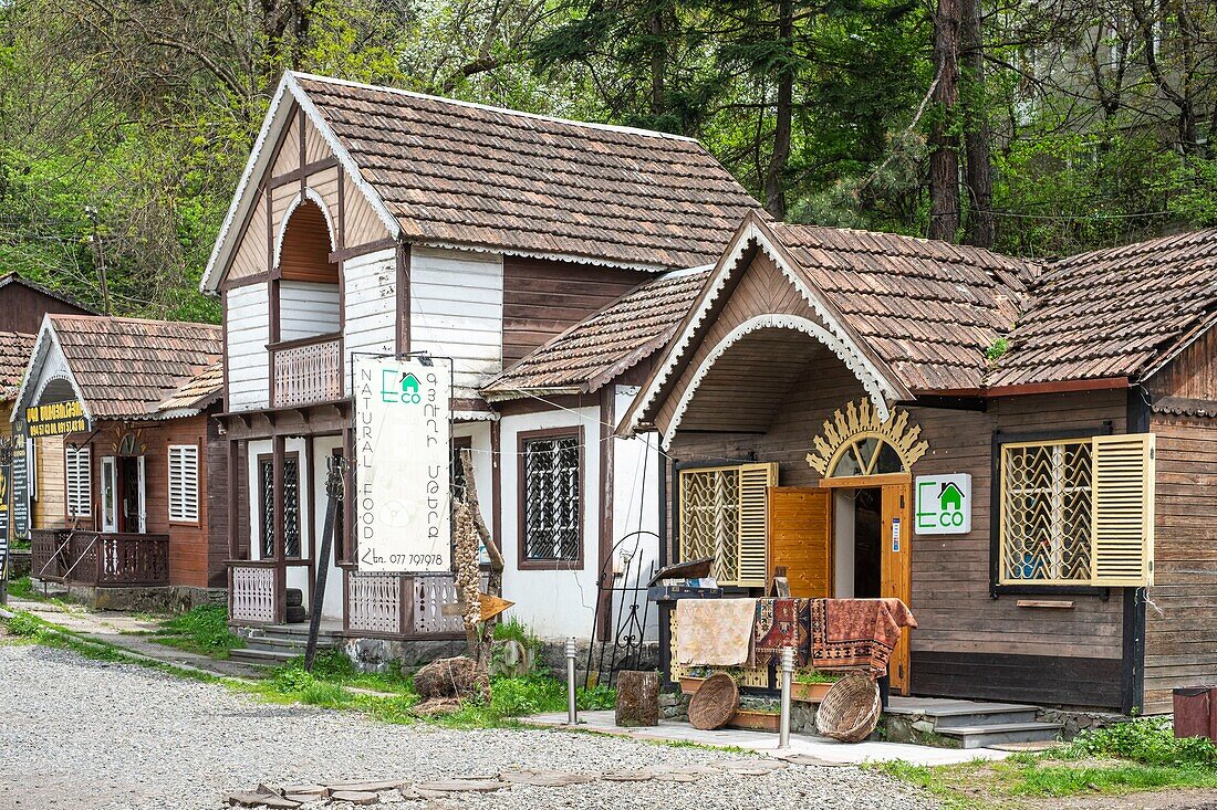 Armenia, Tavush region, Dilijan, thermal and spa resort nestled in a mountainous and wooded area, preservation of traditional housing in the old town