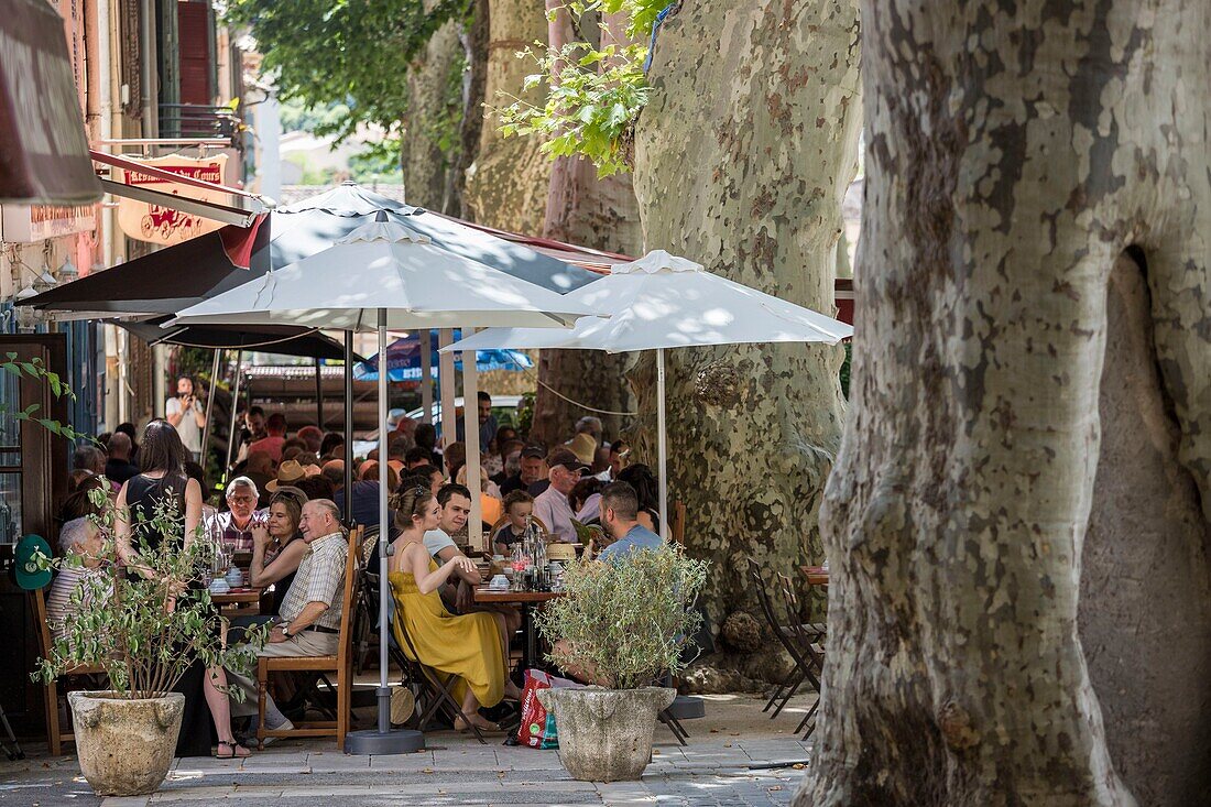 Frankreich, Var, Grüne Provence, Cotignac, Cours Gambetta