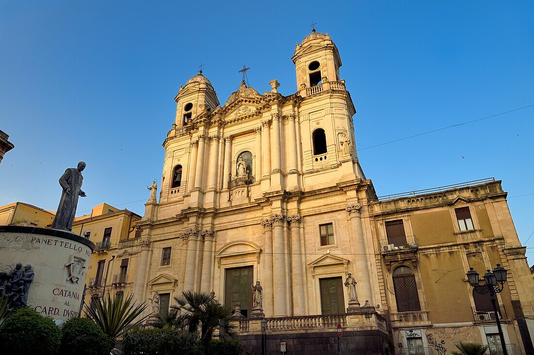 Italien, Sizilien, Catania, Barockstadt auf der Liste des UNESCO-Welterbes, chiesa di San Francesco d'Assisi all'Immacolata (Kirche des Heiligen Franziskus von Assisi)