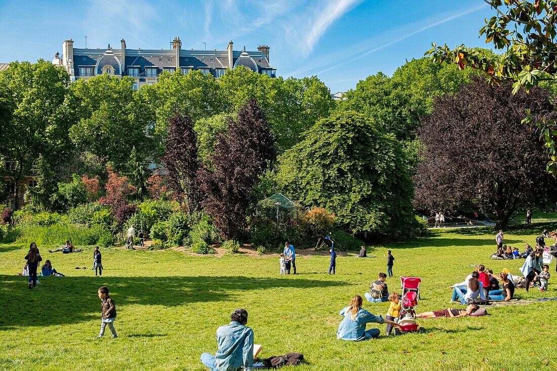 France, Paris, the Parc Monceau