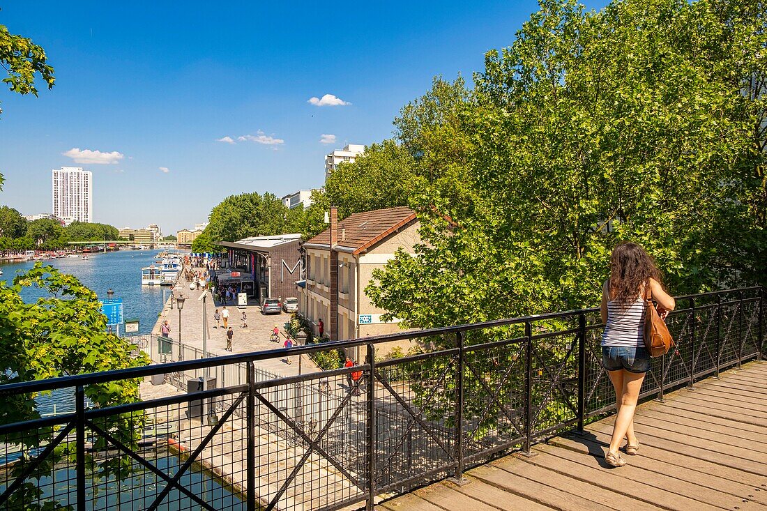 Frankreich, Paris, Stalingrad, das Bassin de la Villette