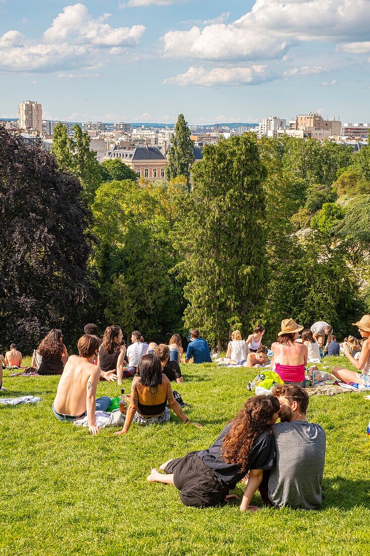 Frankreich, Paris, der Park der Buttes de Chaumont