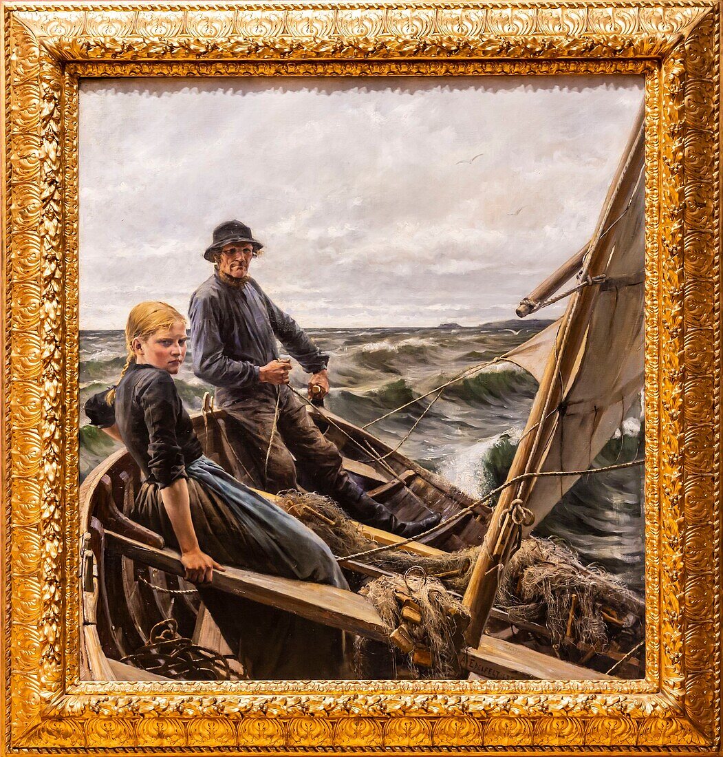 Schweden, Vastra Gotaland, Göteborg (Göteborg), das Museum für Schöne Künste, Am Meer von Albert Edelfelt