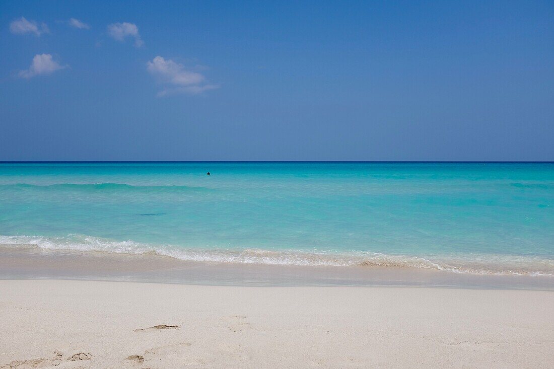 Cuba, Matanzas province, Varadero, the beach