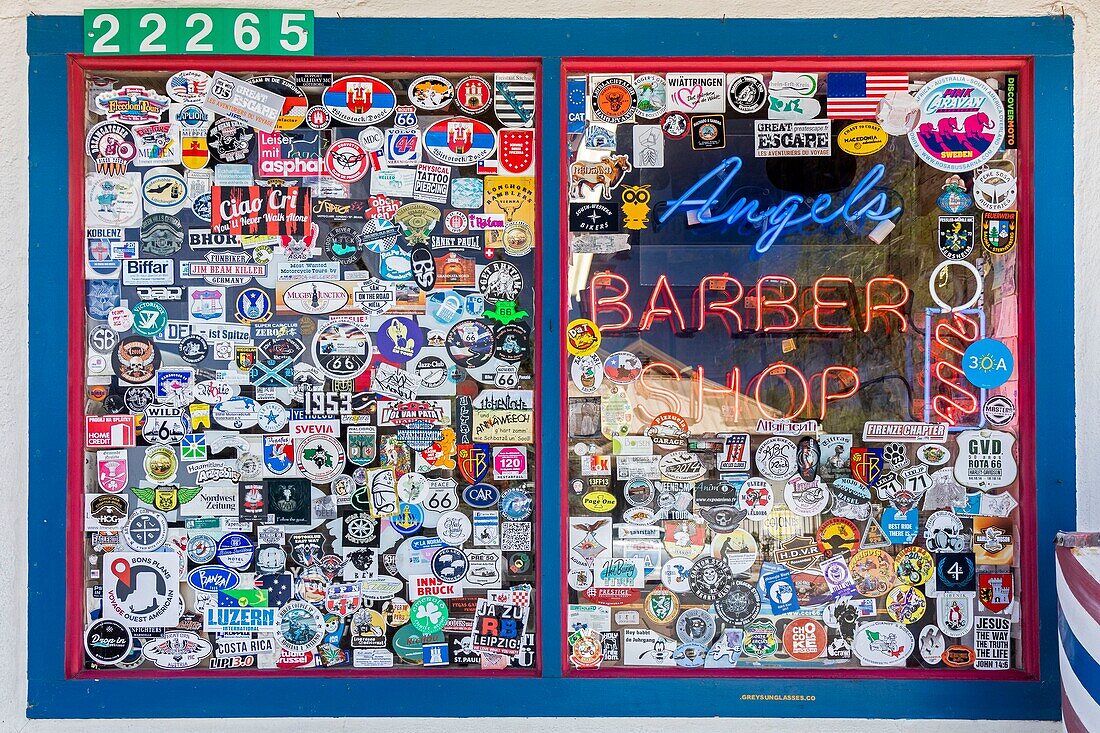 Vereinigte Staaten, Arizona, Route 66, Seligman, Angel Delgadillo's Barber Shop