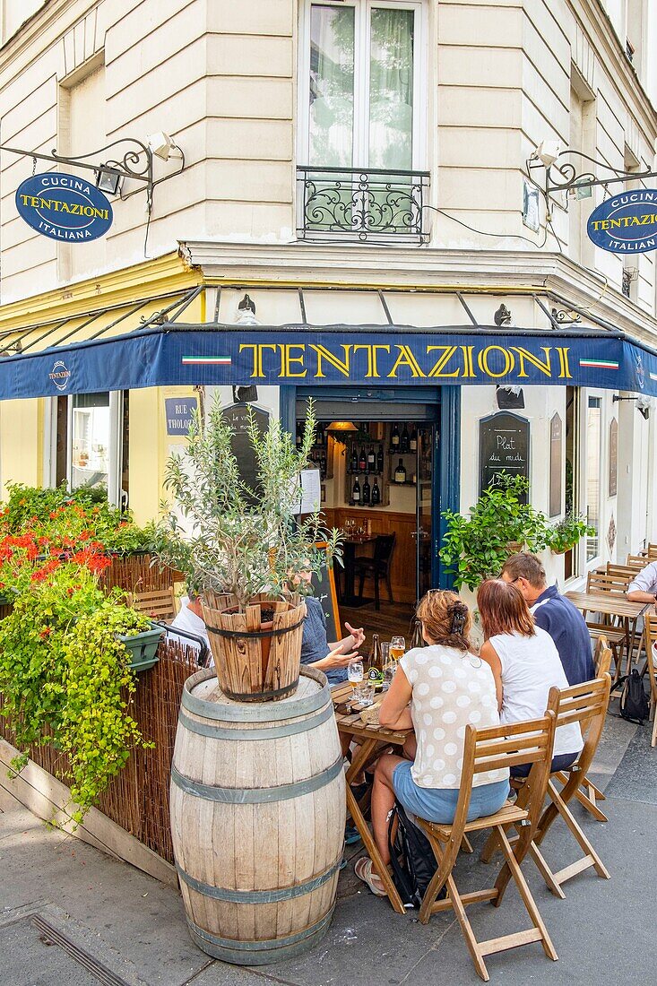 France, Paris, tentazioni restaurant, Rue Tholoze