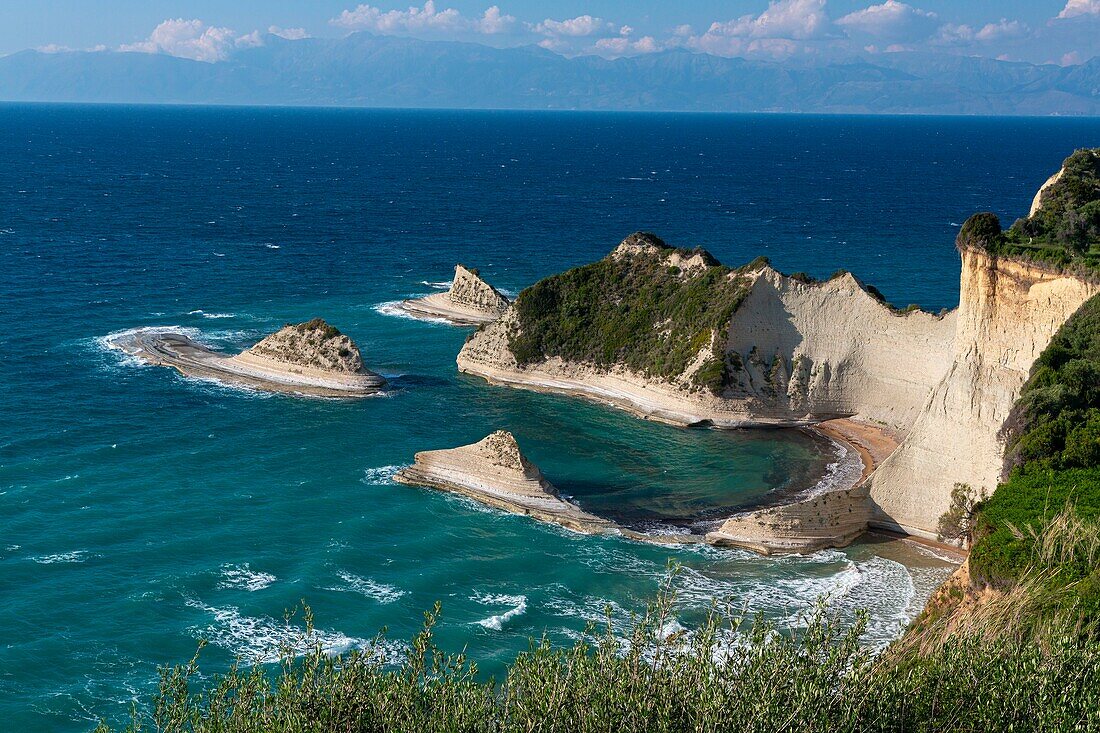 Griechenland, Ionische Inseln, Korfu, Kap Drastis bis Sidari