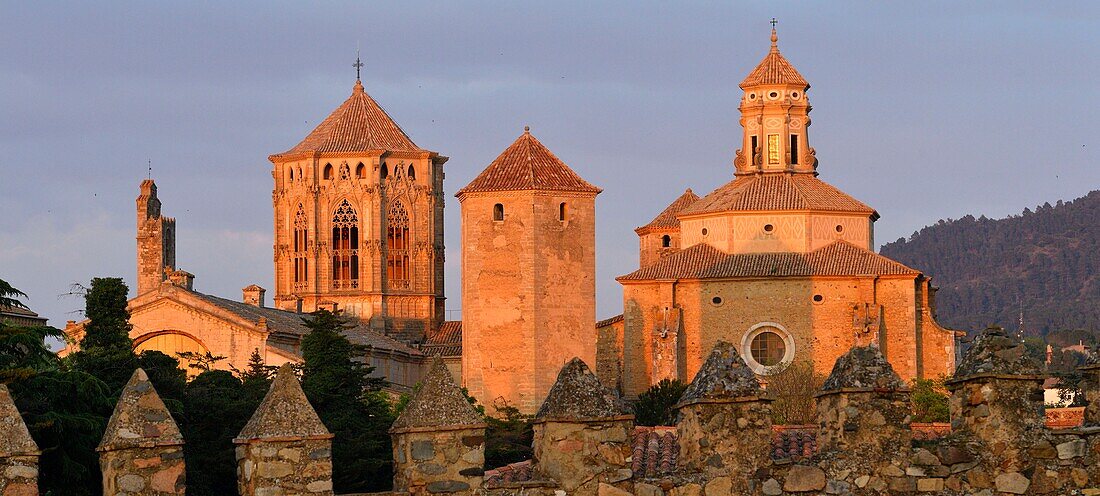 Spain, Catalonia, Tarragona Province, Conca de Barbera comarca, Vimbodi, La ruta del Cister, Monastery Santa Maria de Poblet, listed as World Heritage by UNESCO