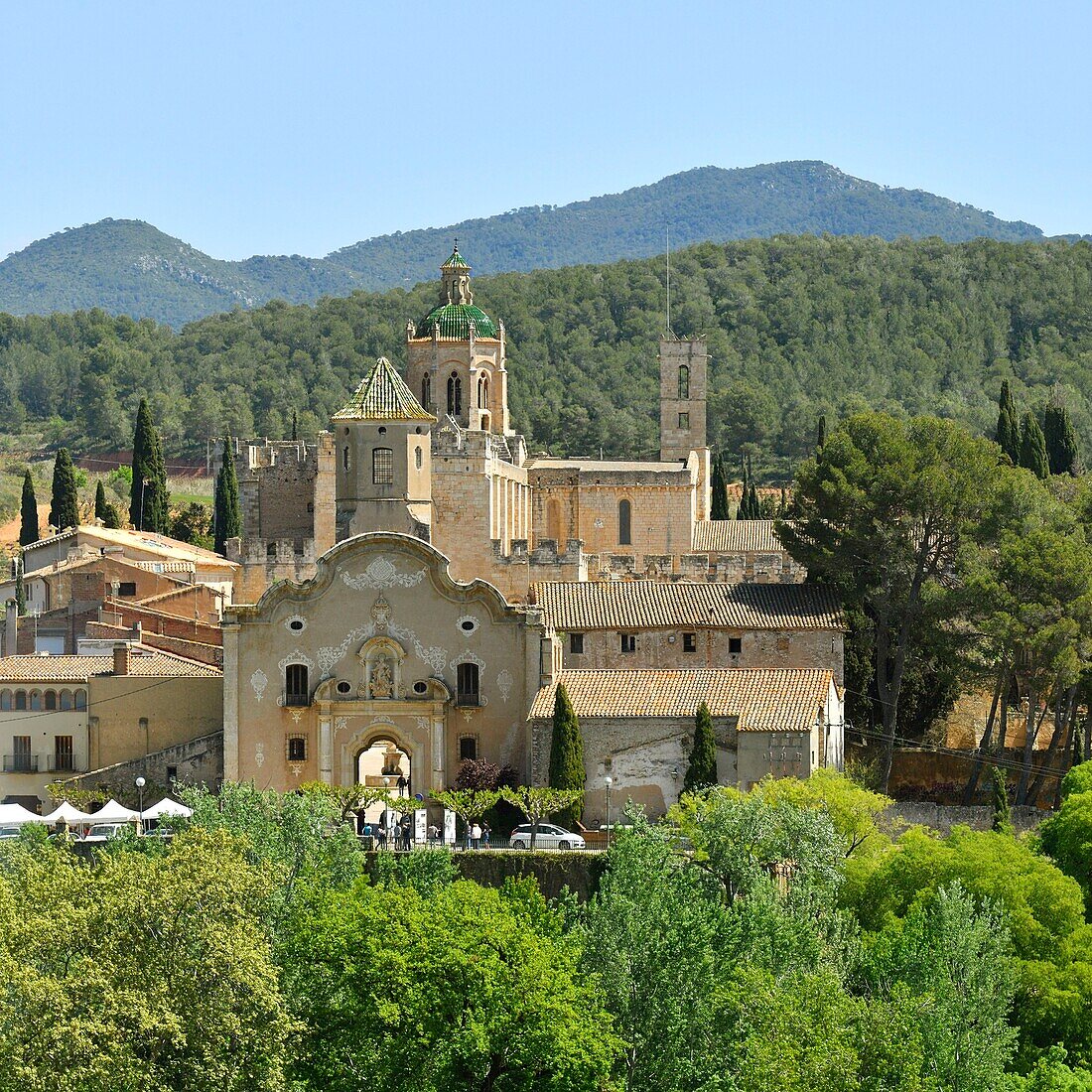 Spain, Catalonia, Tarragona Province, Alt Camp comarca, La ruta del Cister, Aiguamurcia, monastery of Santes Creus