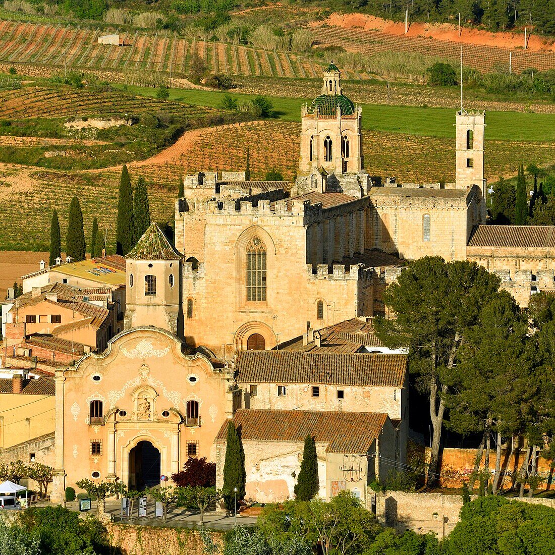 Spain, Catalonia, Tarragona Province, Alt Camp comarca, La ruta del Cister, Aiguamurcia, monastery of Santes Creus