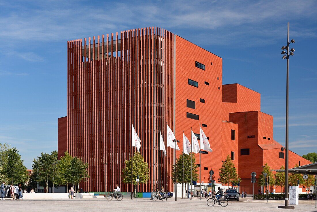 Belgien, Westflandern, Brügge, Concertgebouw, Internationales Zentrum für Musik und darstellende Kunst der Architekten Paul Robbrecht und Hilde Daem