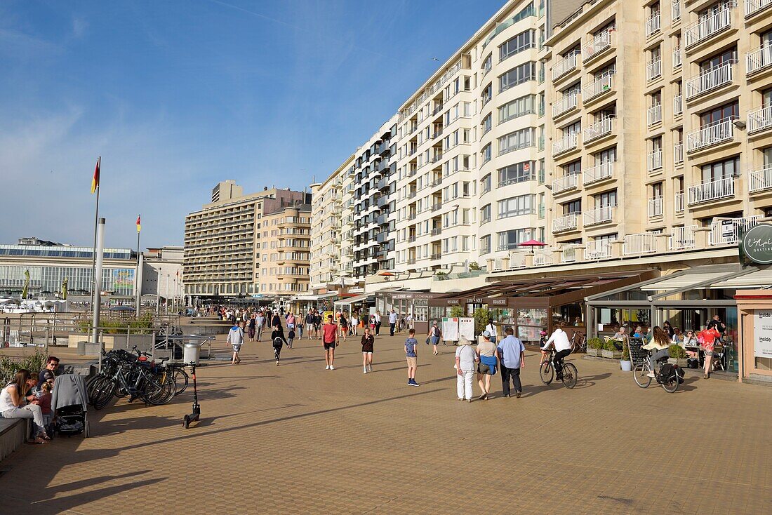 Belgien, Westflandern, Ostende, Uferpromenade,