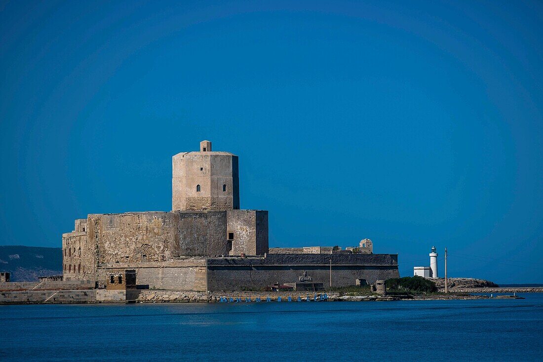 Italy, Sicily, Trapani, Egades archipelago, Isola Formica, seat of Mondo X, a therapeutic community that helps addicts