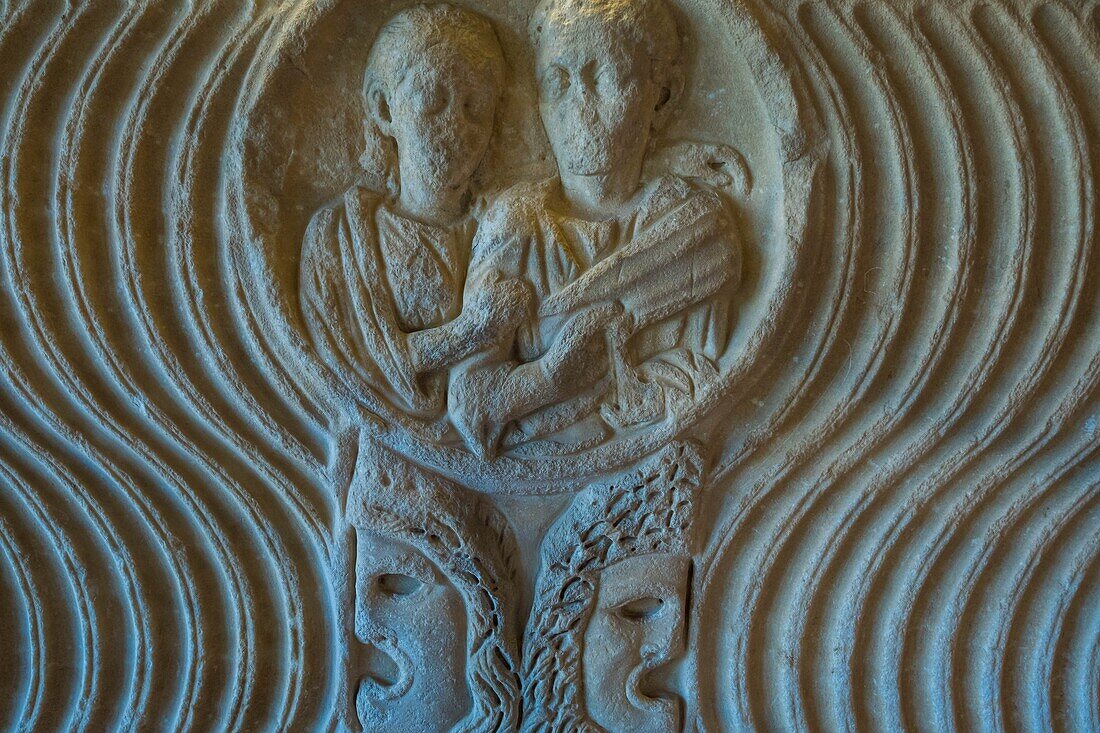 Italy, Sicily, Agrigente, San Nicola archeological museum, above the Valley of the Temples