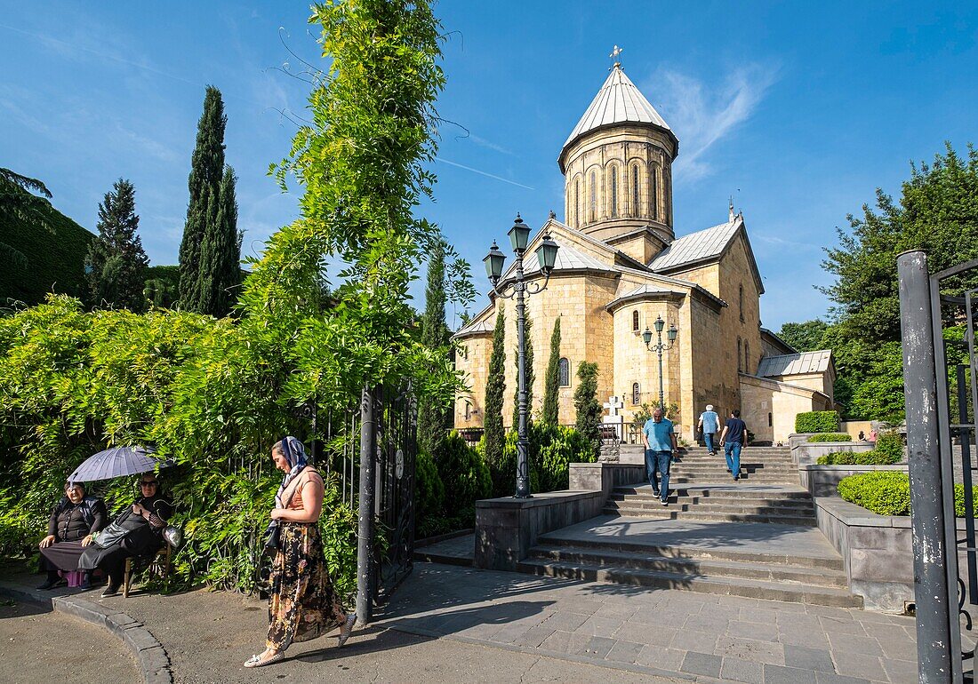 Georgia, Tbilisi, Old Tbilisi or Dzveli Kalaki, Orthodox Sioni Cathedral of the Dormition