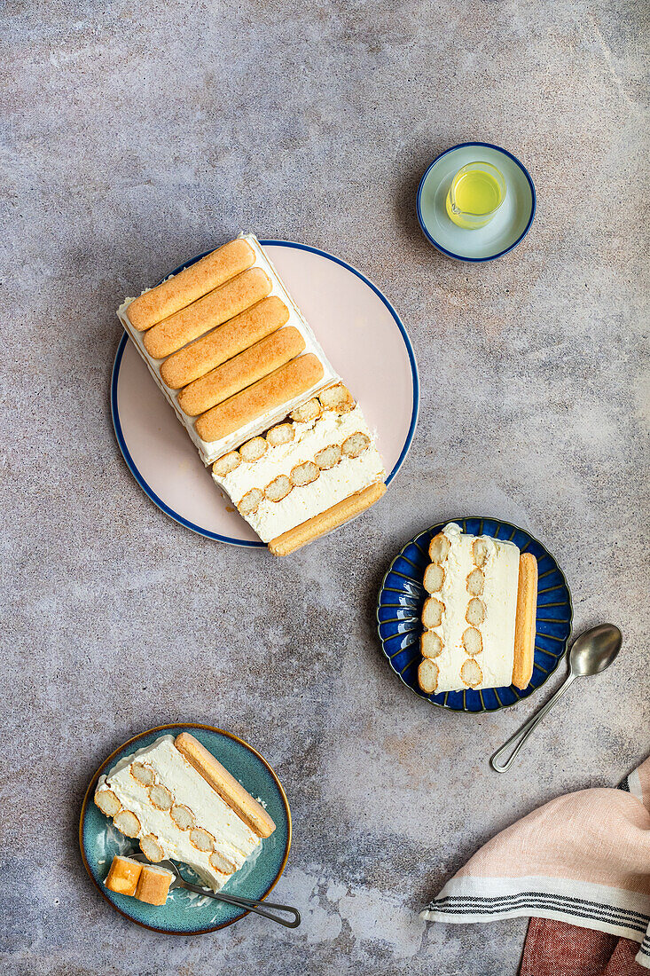 Frozen limoncello tiramisu