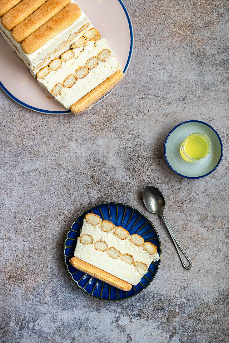 Frozen limoncello tiramisu