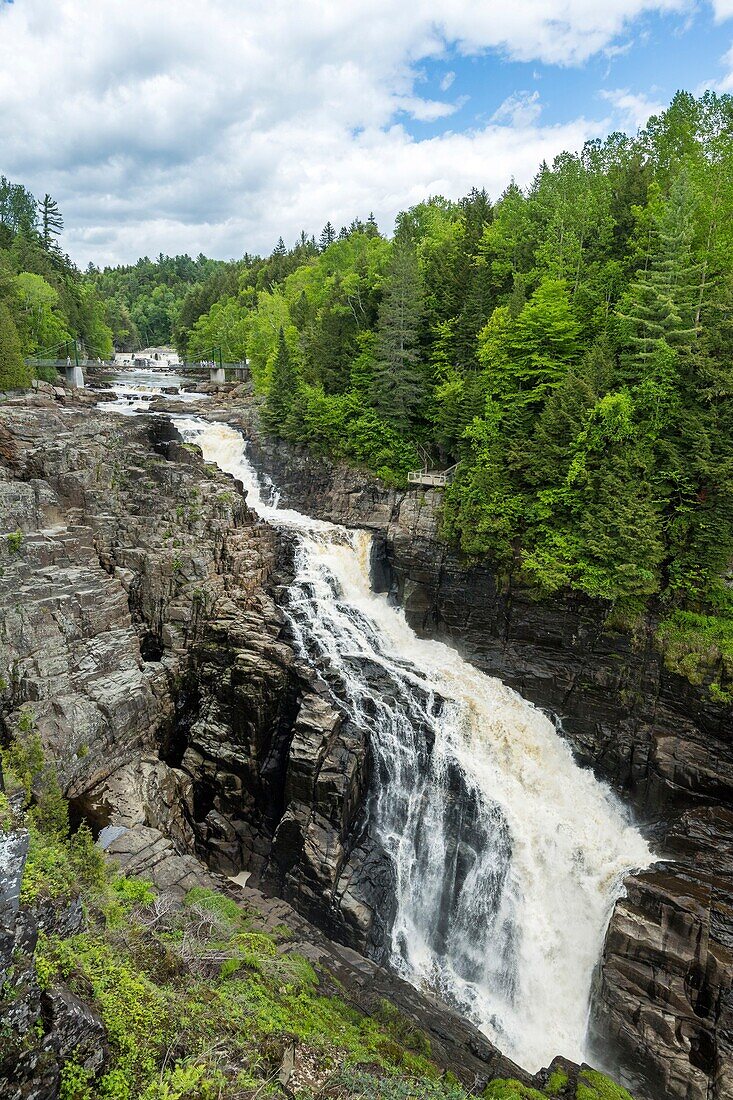 Canada, Quebec, Beaupre, the Mestachibo tour through the canyon of the Saint-Anne River