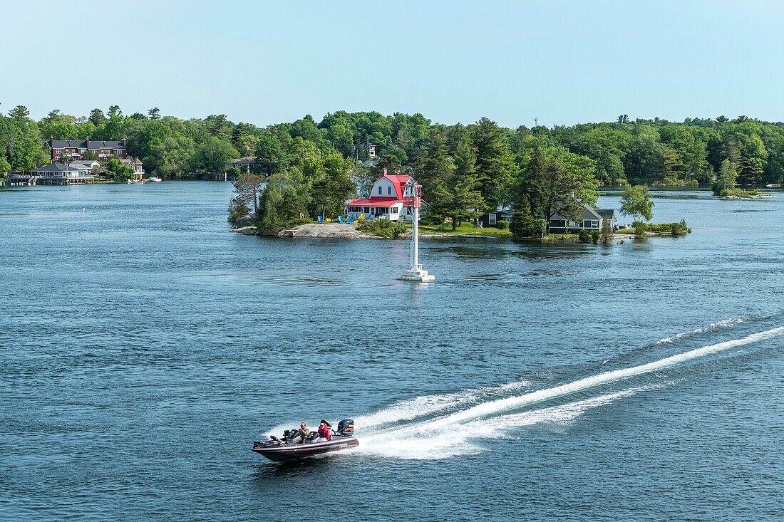 Canada, Ontario, the Thousand Islands region on the St. Lawrence River, between Canada and the USA