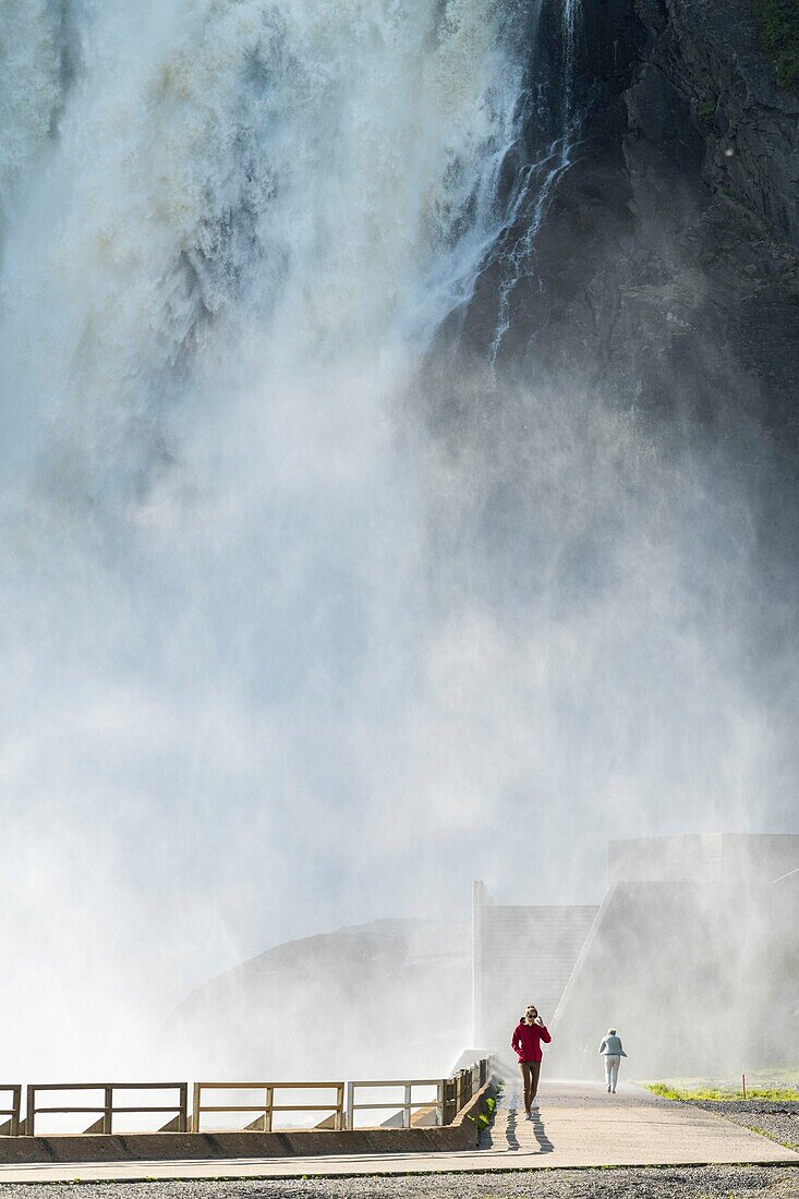 Canada, Quebec, Boischatel, the fall of Montmorency