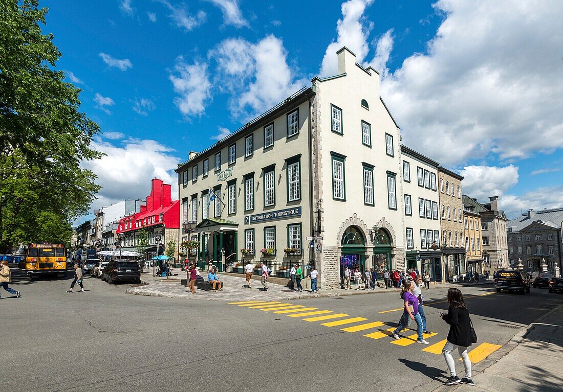 Canada, Quebec, Quebec City, St. Anne Street in Old Quebec