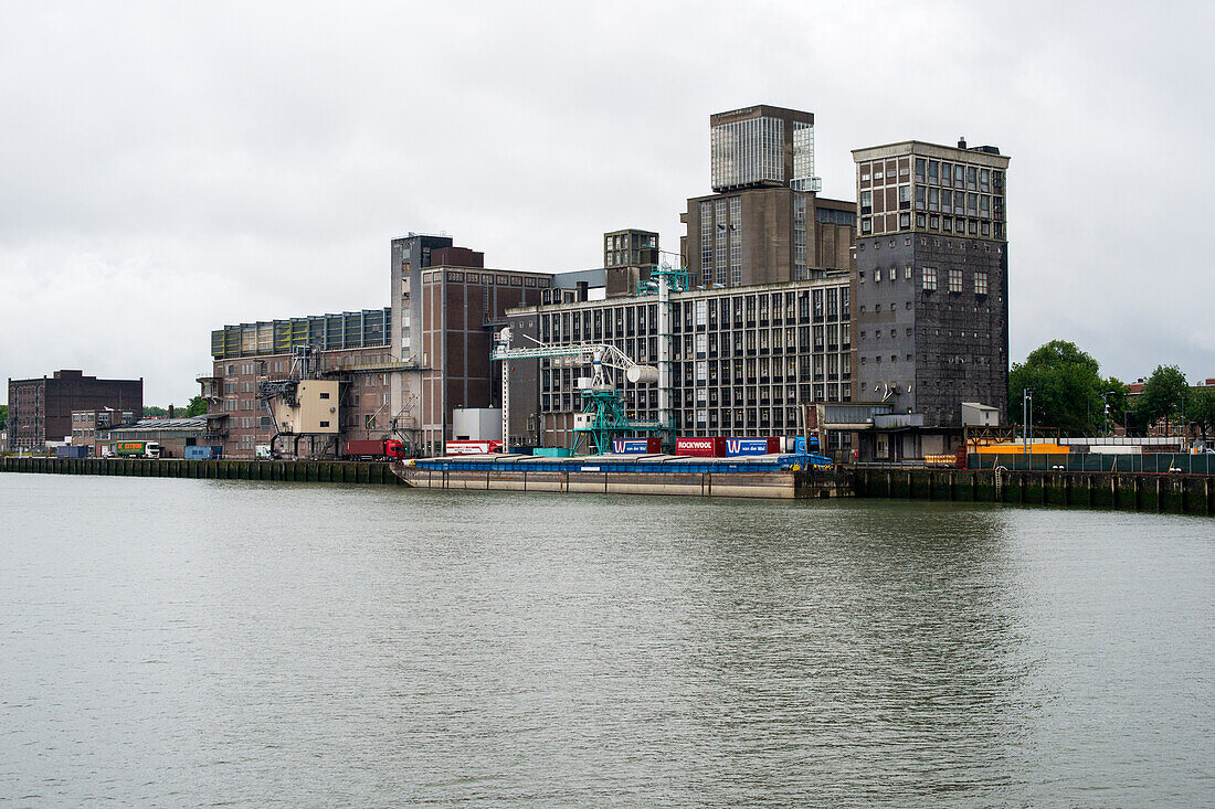 Rotterdam, Netherlands. Codrico animal food factory at Port of Rotterdam Rijnhaven.