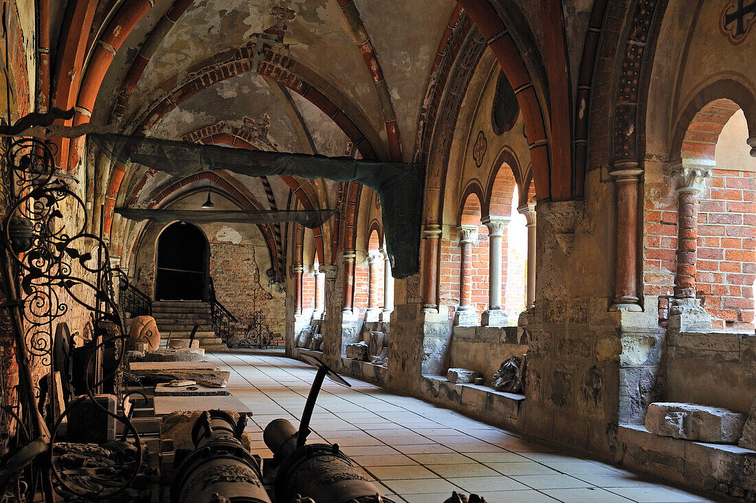 Cloister of the Lutheran Cathedral called Dome Cathedral of Riga, UNESCO World Heritage Site, , Riga, Latvia, Baltic region, Europe