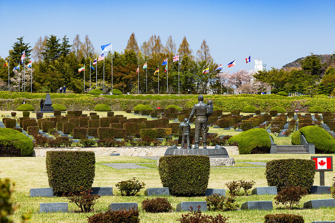 UN-Gedenkfriedhof, Busan, Südkorea, Asien