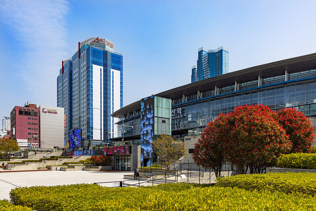 Busan train station, Busan, South Korea, Asia