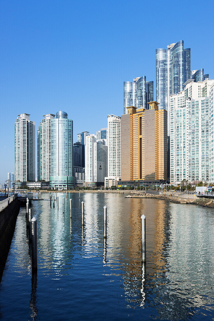 Skyscrapers of Marine City, Busan, South Korea, Asia