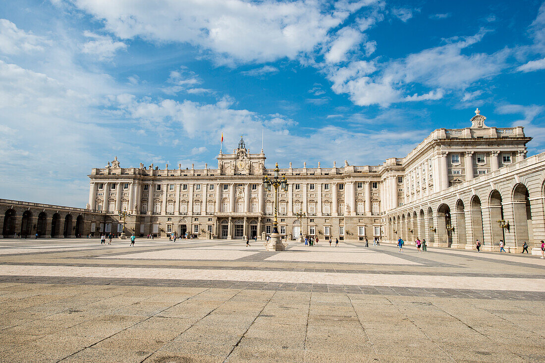 Courtyard of the Royal Palace, Madrid, Spain, Europe