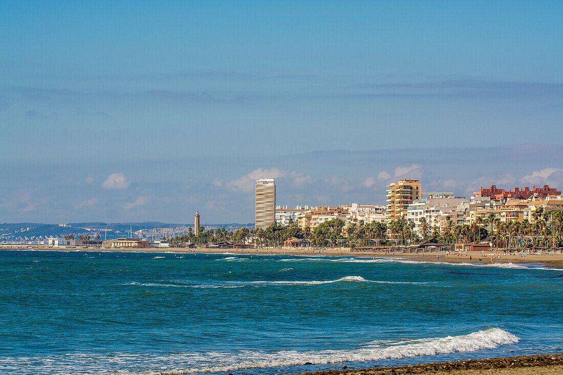 Playa de la Cala beach, Estepona, Malaga, Costa del Sol, Andalusia, Spain, Europe