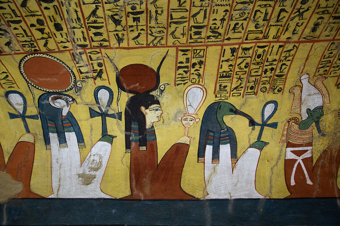 Tomb of Pashedu, TT3, Deir el-Medina Tombs (Worker Tombs), Thebes, UNESCO World Heritage Site, Luxor, Egypt, North Africa, Africa