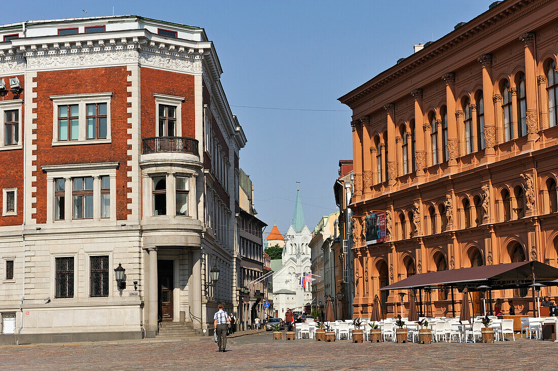 Das Kunstmuseum Riga Bourse am Domplatz, Altstadt, Riga, Lettland, Baltikum, Europa