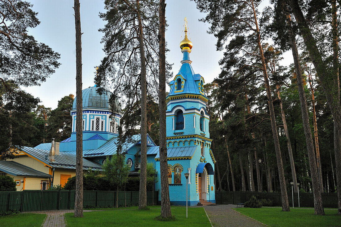 Orthodoxe Kirche in Majori, Jurmala, Golf von Riga, Lettland, Baltikum, Europa