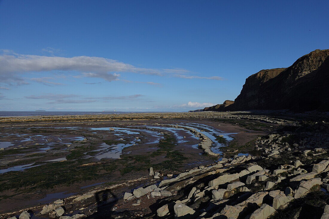 Die Gezeitenzone der Quantock Coast, die eine Fülle von Geologie und Wildtieren enthält, ein Gebiet von besonderem wissenschaftlichem Interesse (SSSI), West Somerset, England, Vereinigtes Königreich, Europa