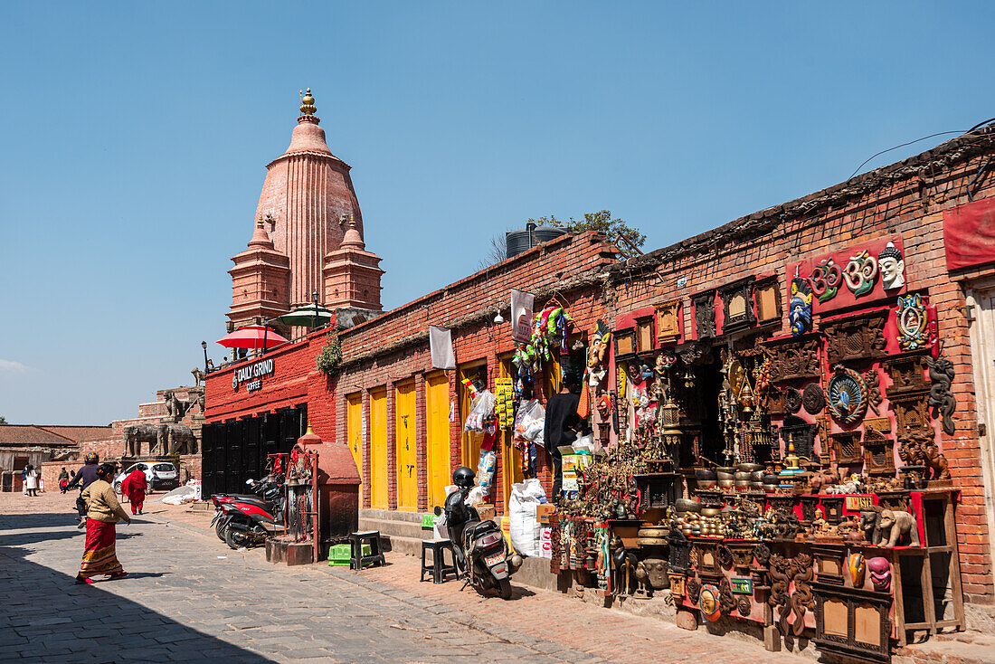 Traditionelle Märkte am Durbar Square, Bhaktapur, Kathmandu-Tal, Nepal, Asien