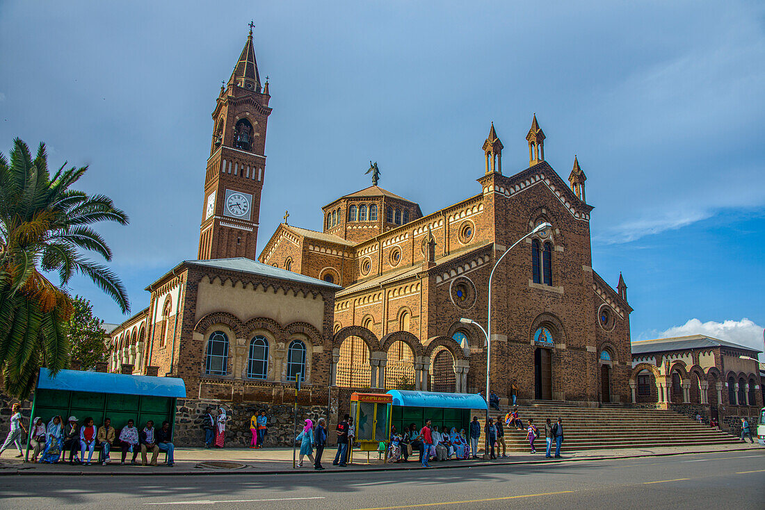 St. Mary´s Catholic Cathedral on Harnet Avenue, Asmara, Eritrea, Africa