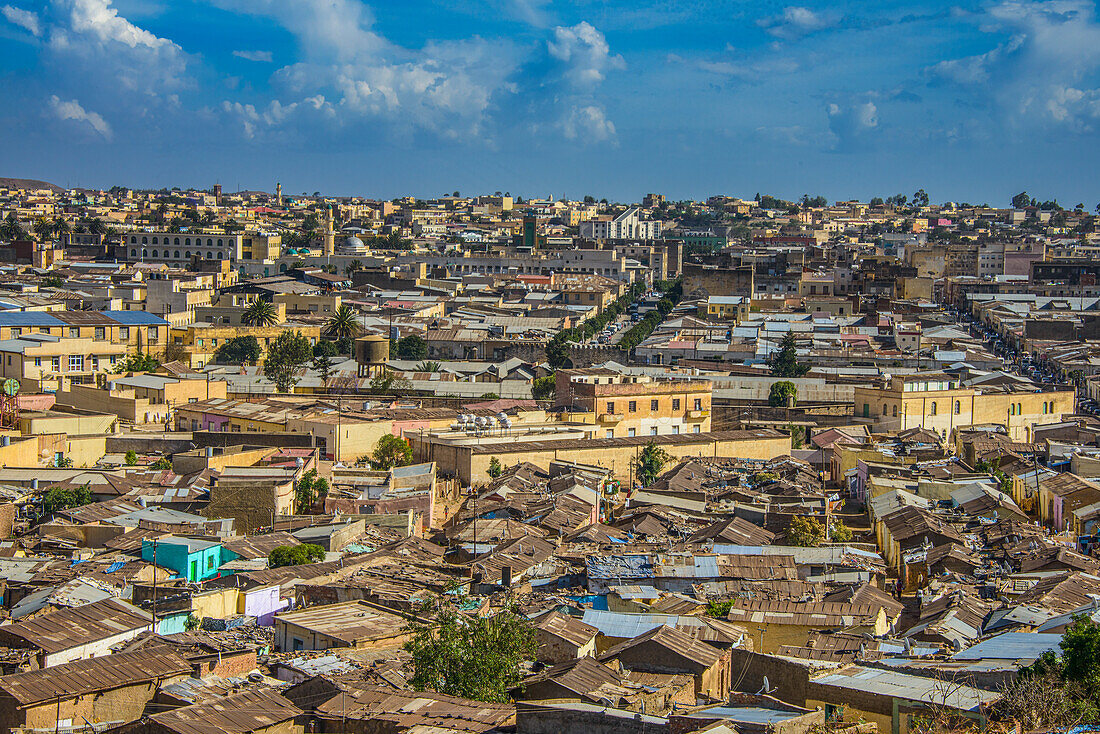 Blick über Asmara, Eritrea, Afrika