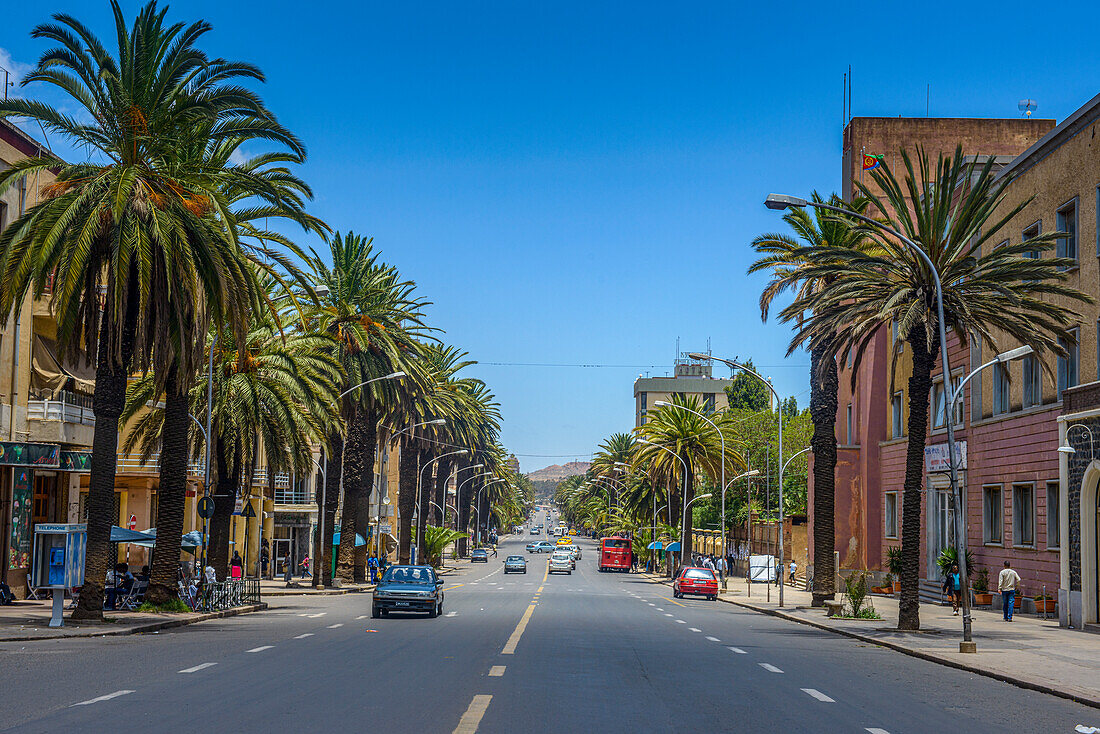 Harnet Avenue, Asmara, Eritrea, Africa