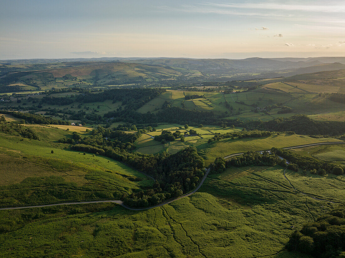 Stanage Edge, Peak District, Grenze zwischen Derbyshire und Yorkshire, England, Vereinigtes Königreich, Europa