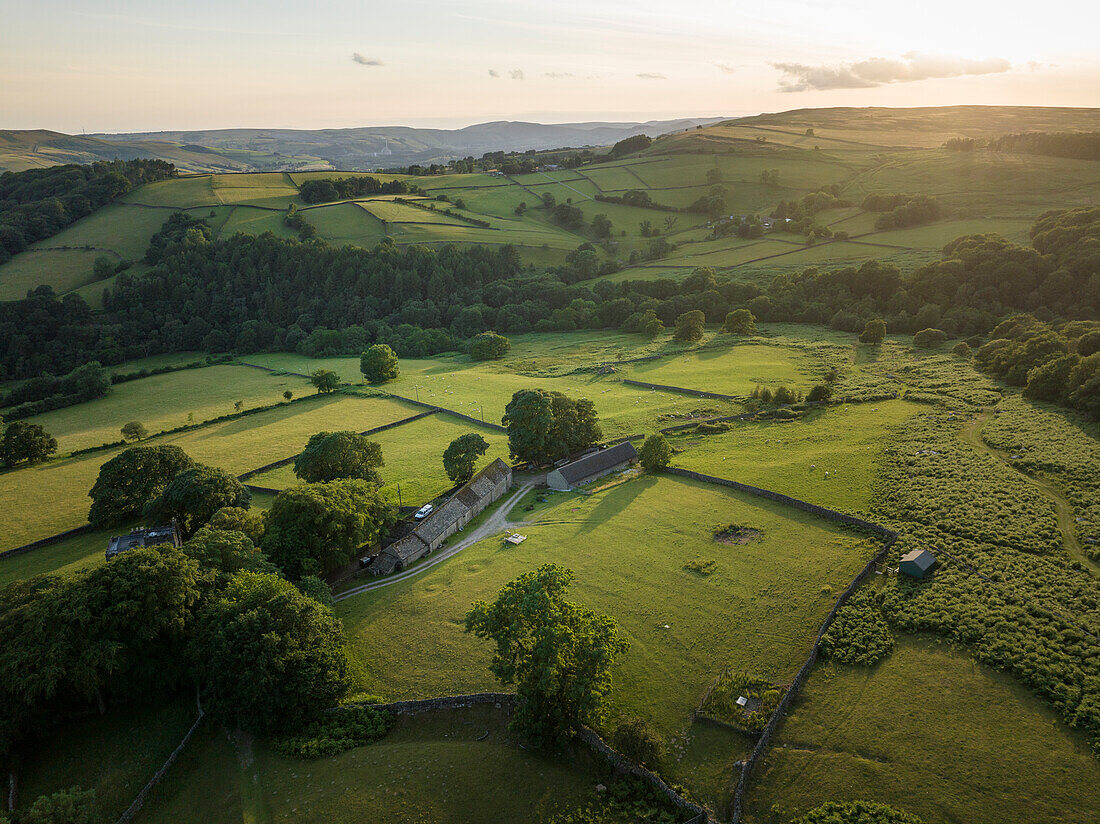 Stanage Edge, Peak District, Grenze zwischen Derbyshire und Yorkshire, England, Vereinigtes Königreich, Europa