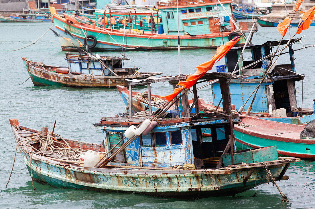 Fishing boats, Nam Du Islands, Kien Giang, Vietnam, Indochina, Southeast Asia, Asia