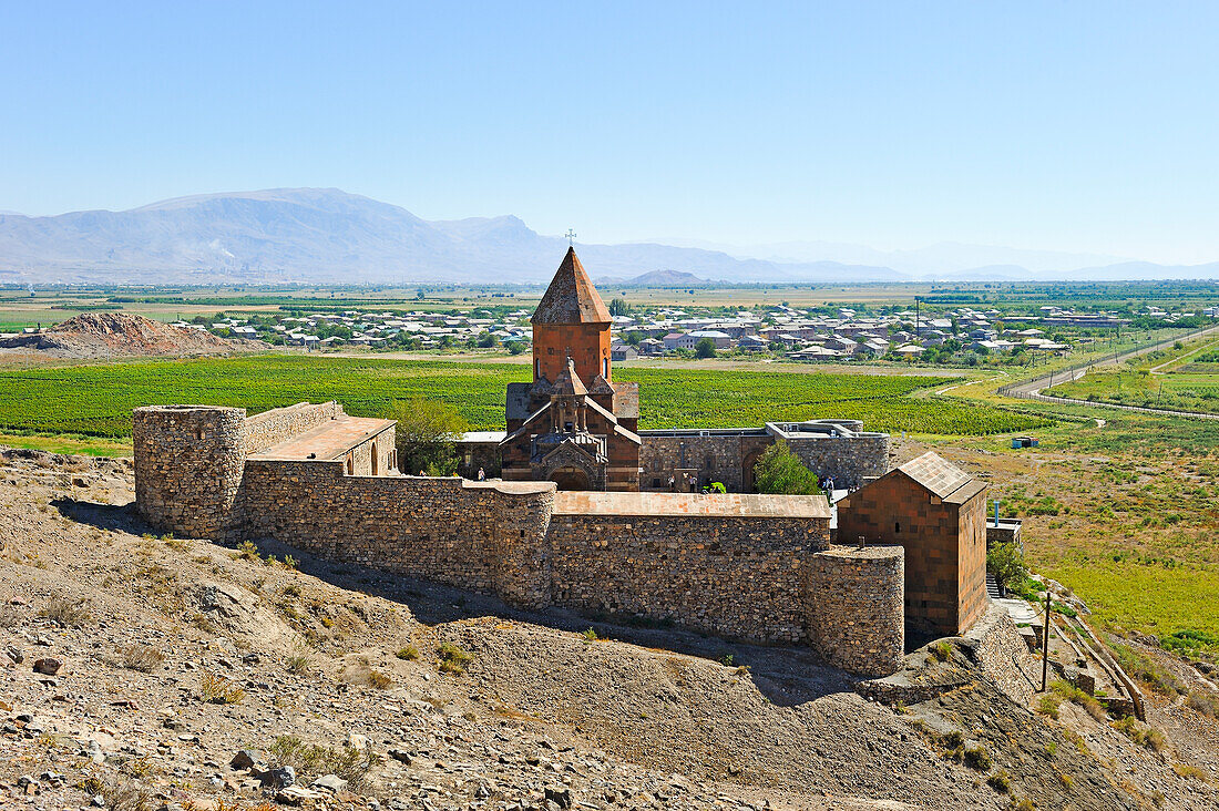 Khor Virap Kloster, Ararat-Ebene, Artaschat, Armenien, Eurasien