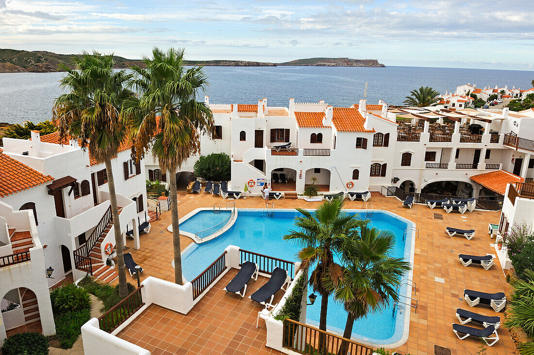 Tramontana Park Hotel at Platges de Fornells, seaside resort, Menorca, Balearic Islands, Spain, Mediterranean, Europe