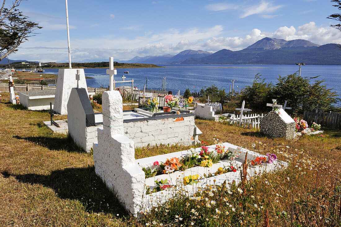 Cemetery of Puerto Williams, Navarino Island, Tierra del Fuego, Chile,South America