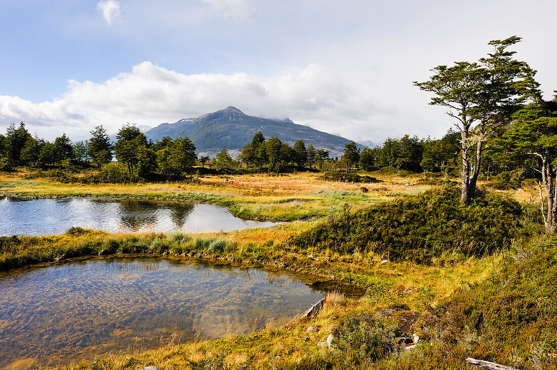 Ainsworth-Bucht, Alberto de Agostini-Nationalpark, Feuerland, Patagonien, Chile, Südamerika