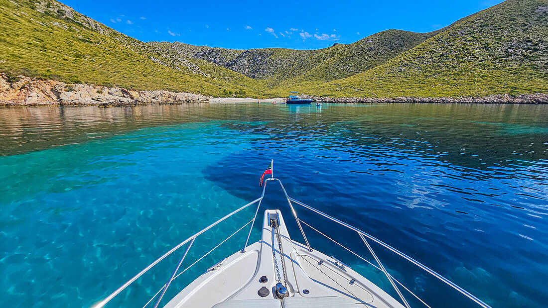 Turquoise water on the Formentor Peninsula, Mallorca, Balearic islands, Spain, Mediterranean, Europe