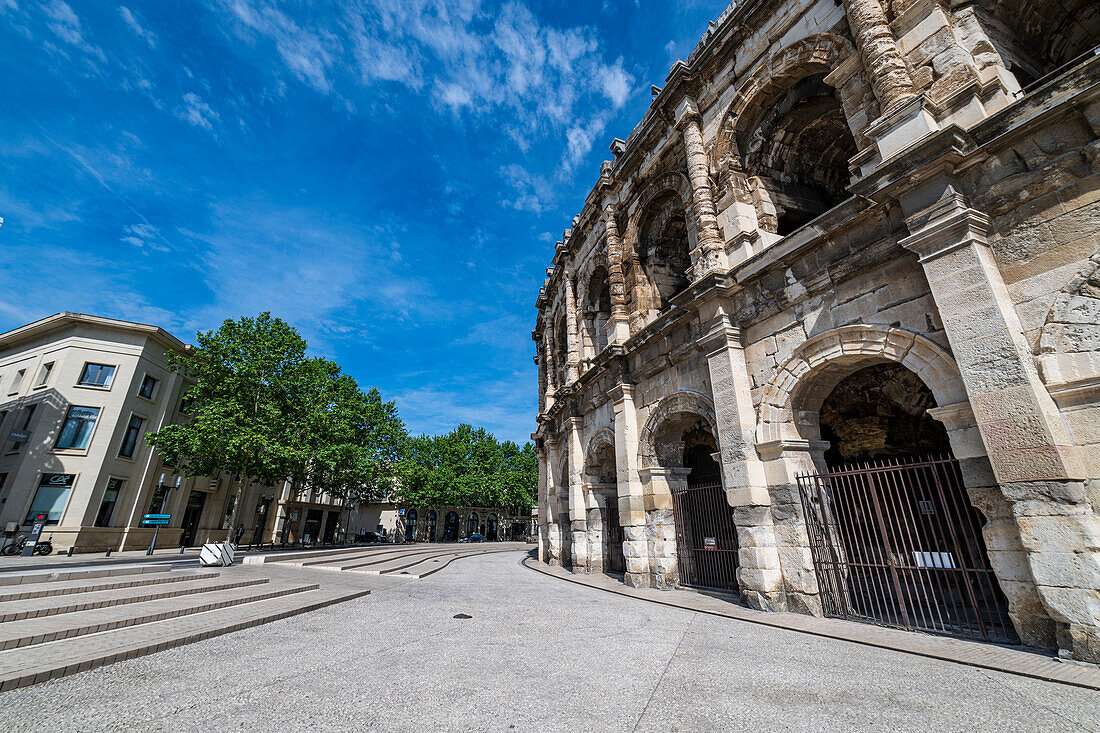 Römisches Amphitheater, Nîmes, Gard, Okzitanien, Frankreich, Europa